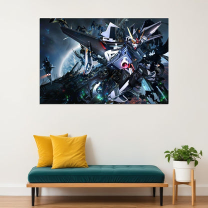 Gundam Wing Anime Poster Mecha Series Wall Art Japanese Animation Manga Print - xonomax