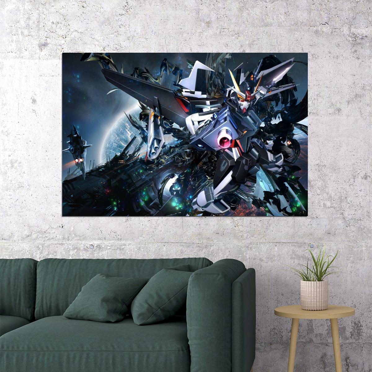 Gundam Wing Anime Poster Mecha Series Wall Art Japanese Animation Manga Print - xonomax