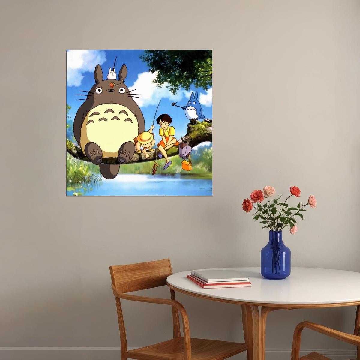 My Neighbor Totoro Anime Poster Japanese Manga Art Wall Print