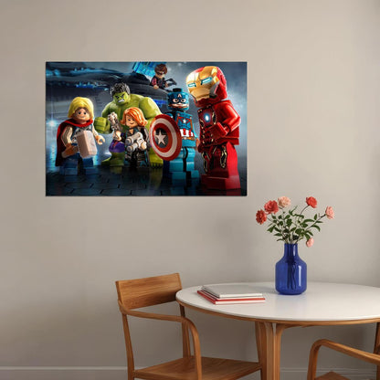 Lego Poster Toy Building Bricks Kids Wall Art - xonomax