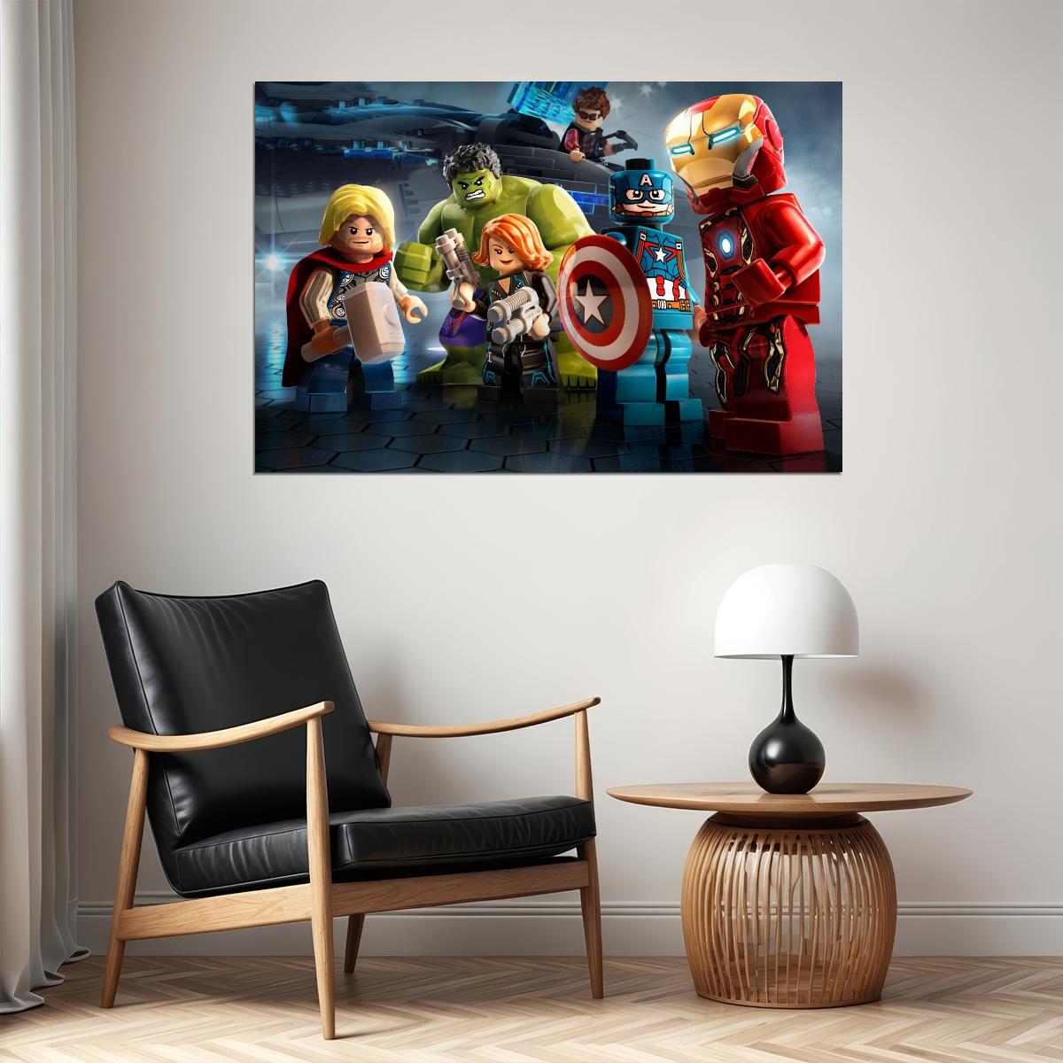 Lego Poster Toy Building Bricks Kids Wall Art - xonomax