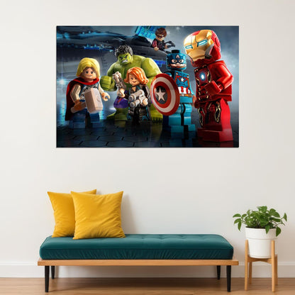 Lego Poster Toy Building Bricks Kids Wall Art - xonomax
