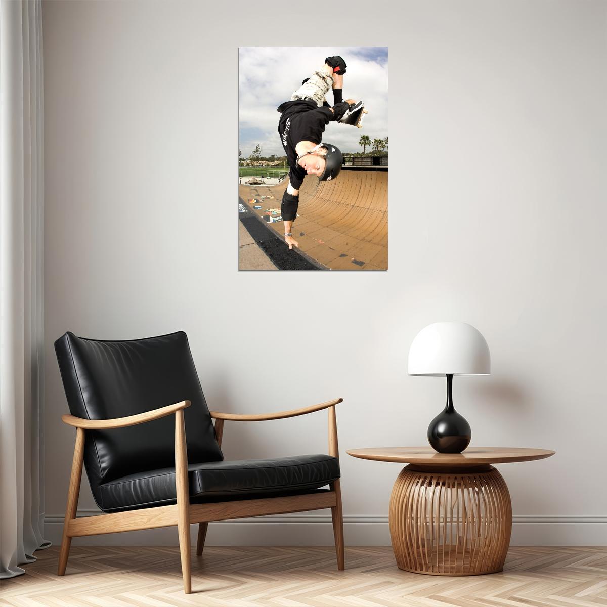 Tony Hawk Poster Iconic Skateboarding Legend Wall Art Sport Print Extreme Sports Decor