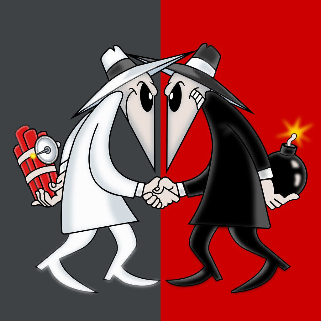 Mad Spy Vs. Spy Poster Cartoon Classic Wall Art