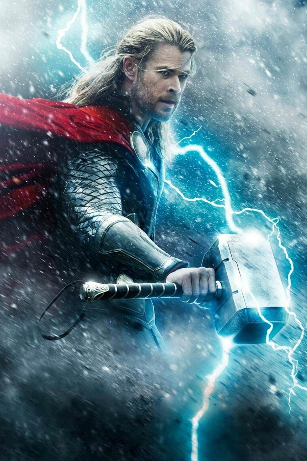 Thor Movie Poster Iconic Marvel Superhero Art Epic Chris Hemsworth Action Film Print