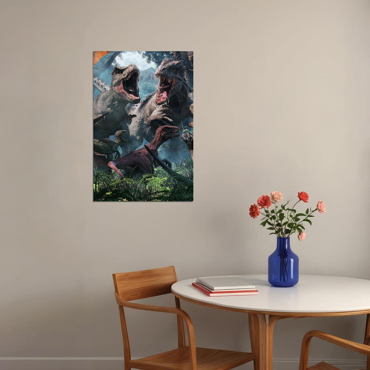 Jurassic World Dinosaurs Movie Poster Wall Art