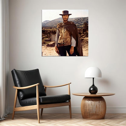 The Good, The Bad And The Ugly Movie Poster Clint Eastwood Iconic Western Film Art Print