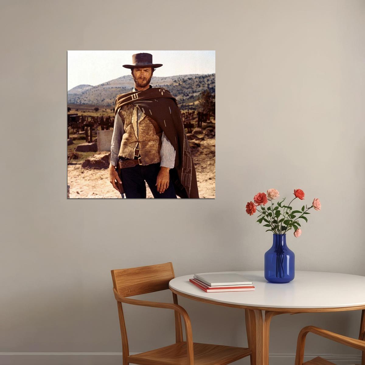 The Good, The Bad And The Ugly Movie Poster Clint Eastwood Iconic Western Film Art Print