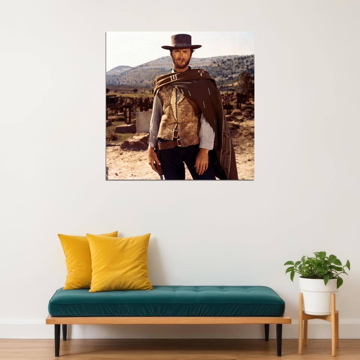 The Good, The Bad And The Ugly Movie Poster Clint Eastwood Iconic Western Film Art Print