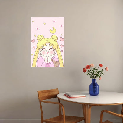 Sailor Moon Anime Poster Japanese Manga Art Cute Magic Wall Art