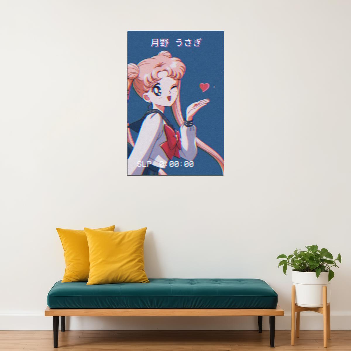Sailor Moon Anime Poster Japanese Manga Art Cute Magic Wall Art
