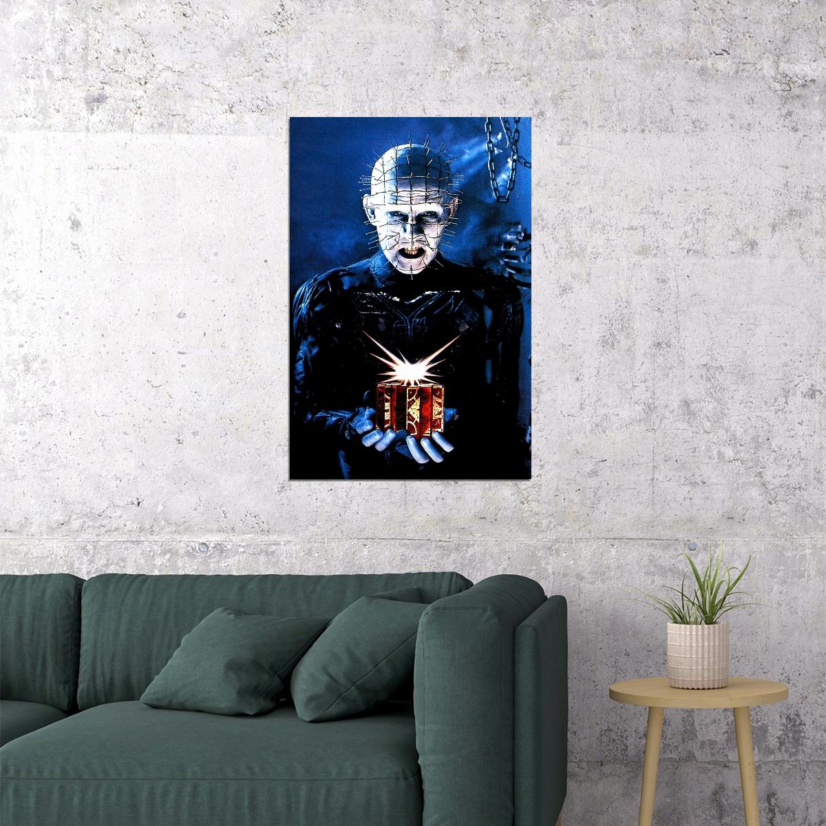 Hellraiser Movie Poster Horror Film Wall Art Cult Classic Print