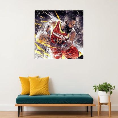 James Harden Nba Basketball Player Poster Motivational Sports Wall Art