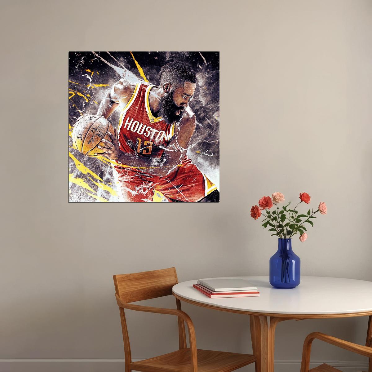 James Harden Nba Basketball Player Poster Motivational Sports Wall Art