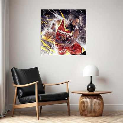 James Harden Nba Basketball Player Poster Motivational Sports Wall Art