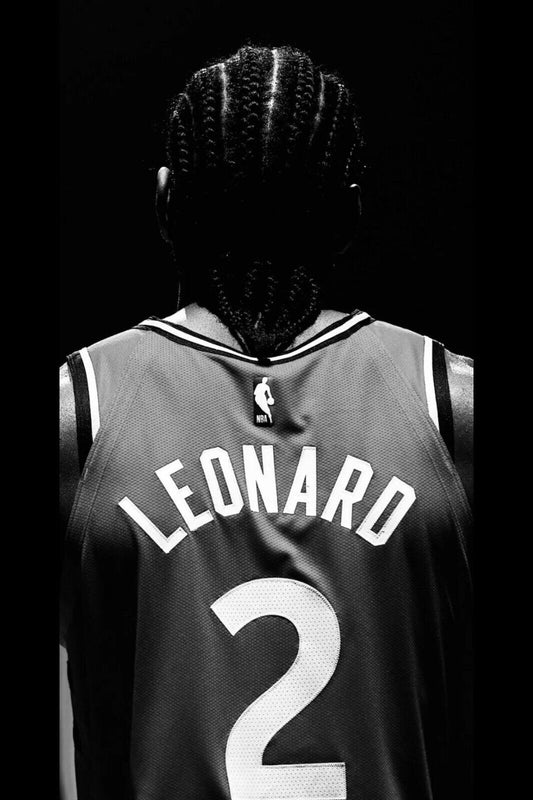 Kawhi Leonard Nba Poster Basketball Player Wall Art Motivational Sports Print