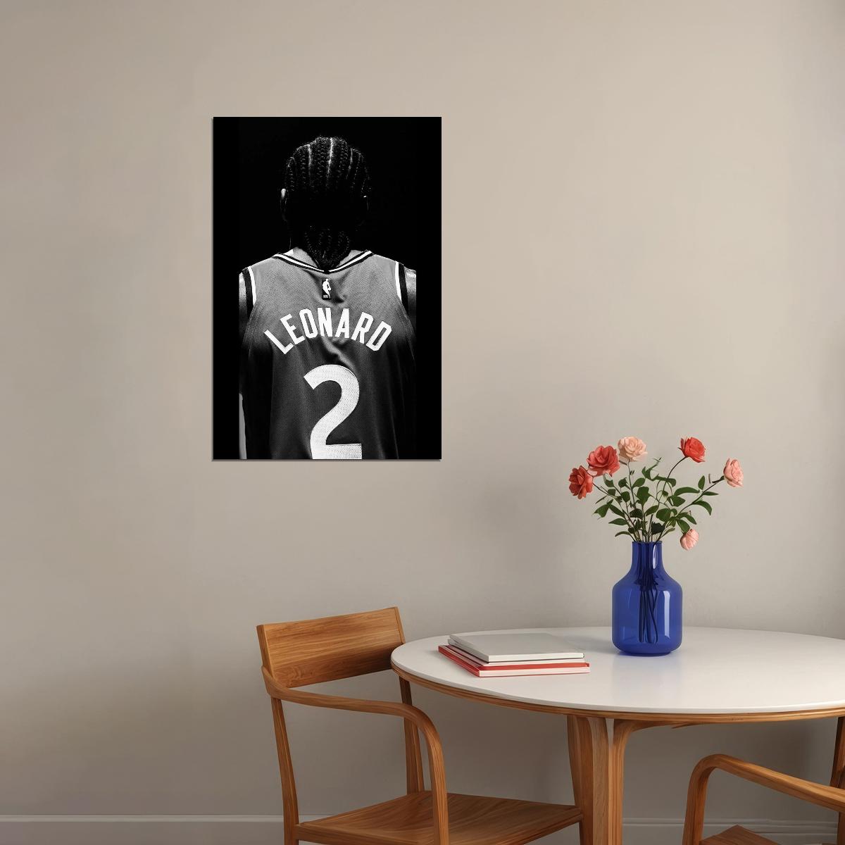 Kawhi Leonard Nba Poster Basketball Player Wall Art Motivational Sports Print