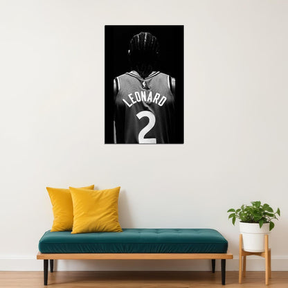 Kawhi Leonard Nba Poster Basketball Player Wall Art Motivational Sports Print