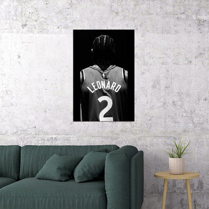 Kawhi Leonard Nba Poster Basketball Player Wall Art Motivational Sports Print