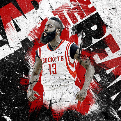 James Harden Nba Basketball Player Poster Motivational Sports Wall Art