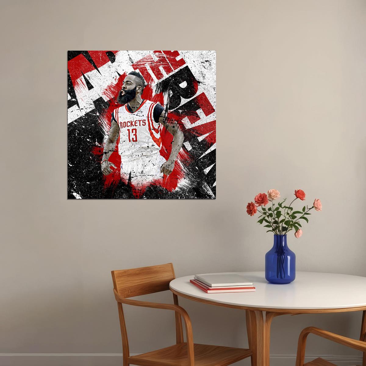 James Harden Nba Basketball Player Poster Motivational Sports Wall Art