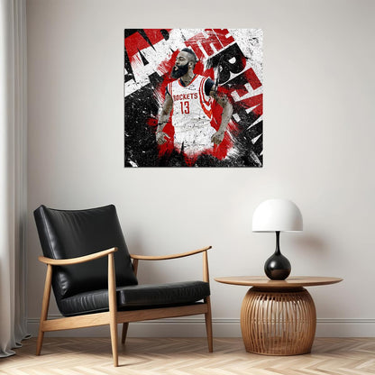 James Harden Nba Basketball Player Poster Motivational Sports Wall Art