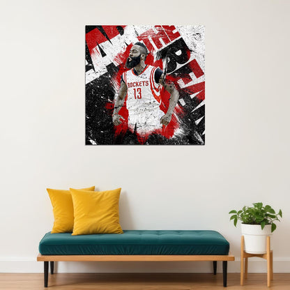 James Harden Nba Basketball Player Poster Motivational Sports Wall Art