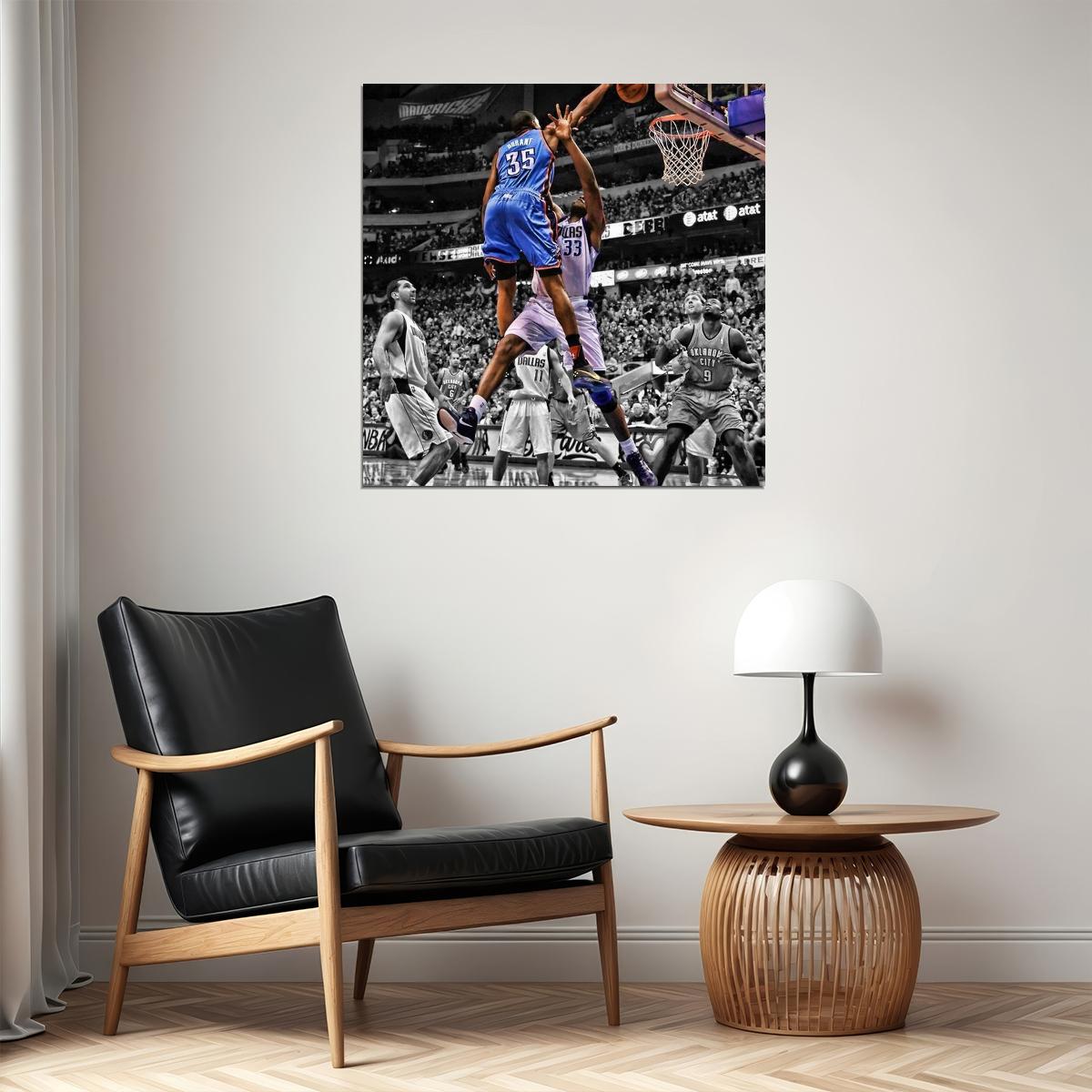 Kevin Durant Nba Poster Basketball Player Wall Art Motivational Sports Print - xonomax