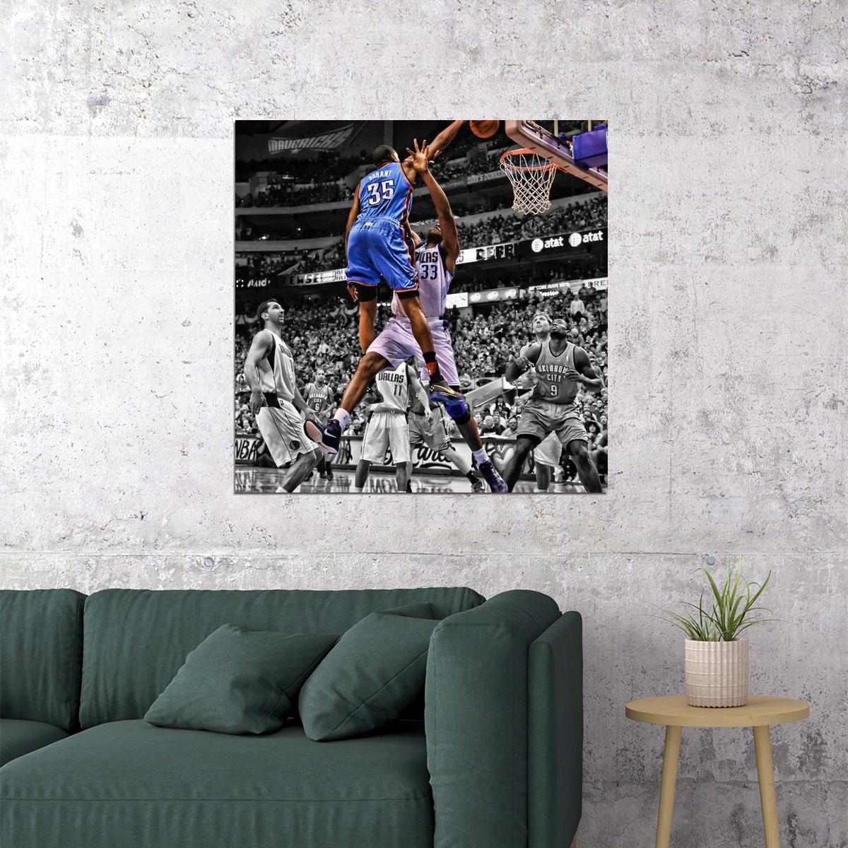 Kevin Durant Nba Poster Basketball Player Wall Art Motivational Sports Print - xonomax