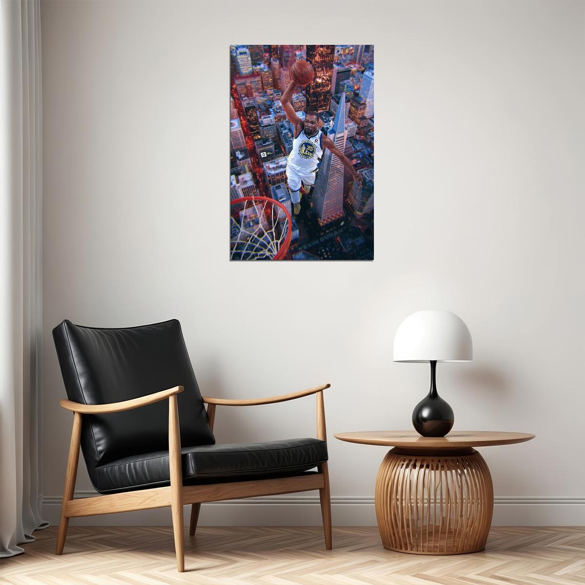 Kevin Durant Dunk Nba Poster Basketball Player Wall Art Motivational Sports Print - xonomax