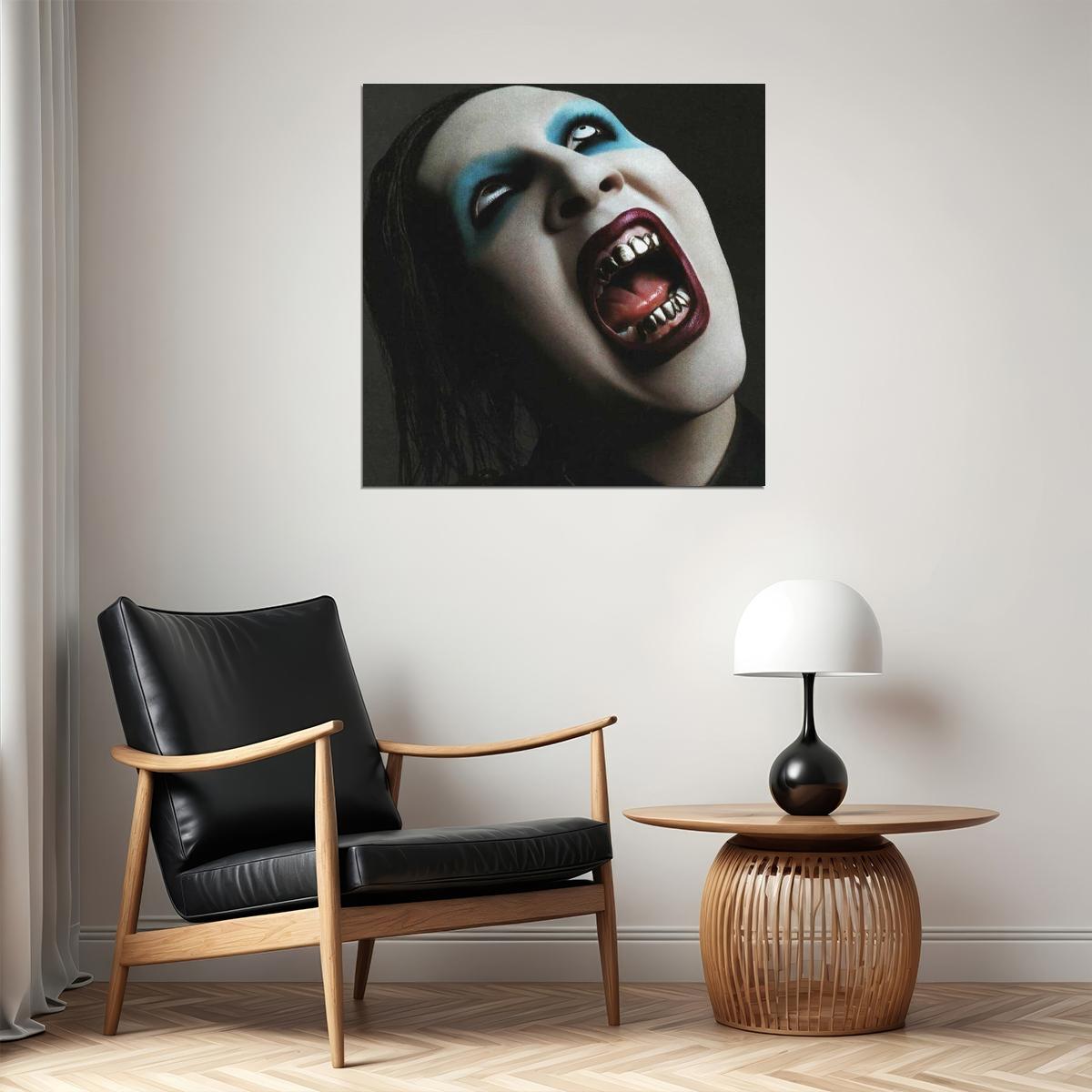 Marilyn Manson Music Poster Rock Artist Wall Print