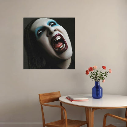 Marilyn Manson Music Poster Rock Artist Wall Print