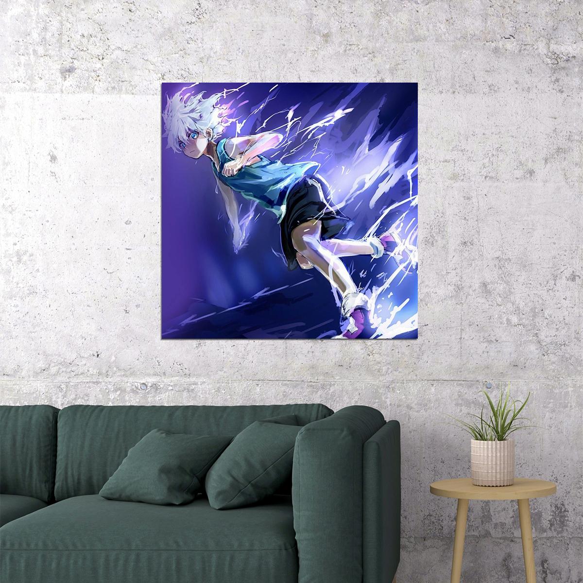 Hunter X Hunter Killua Anime Poster Japanese Animation Wall Art Manga Series Print - xonomax