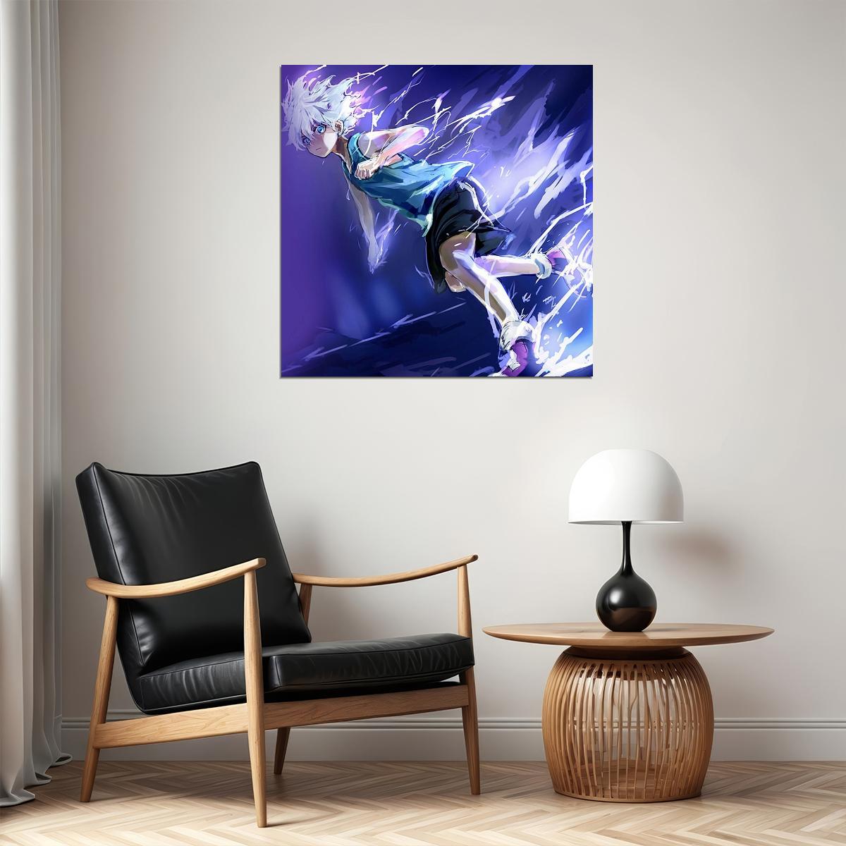 Hunter X Hunter Killua Anime Poster Japanese Animation Wall Art Manga Series Print - xonomax