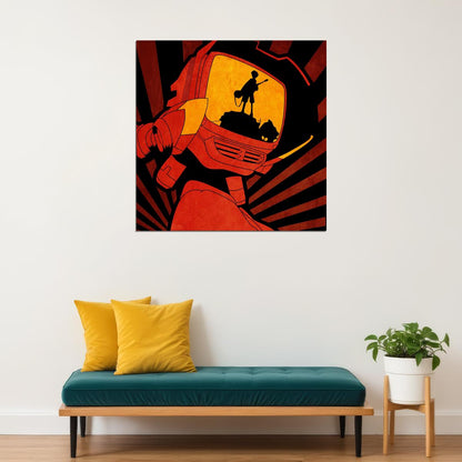 Flcl Anime Poster Japanese Animation Wall Art Sci-fi Manga Print - xonomax