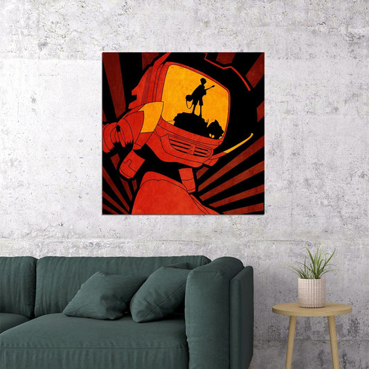 Flcl Anime Poster Japanese Animation Wall Art Sci-fi Manga Print - xonomax