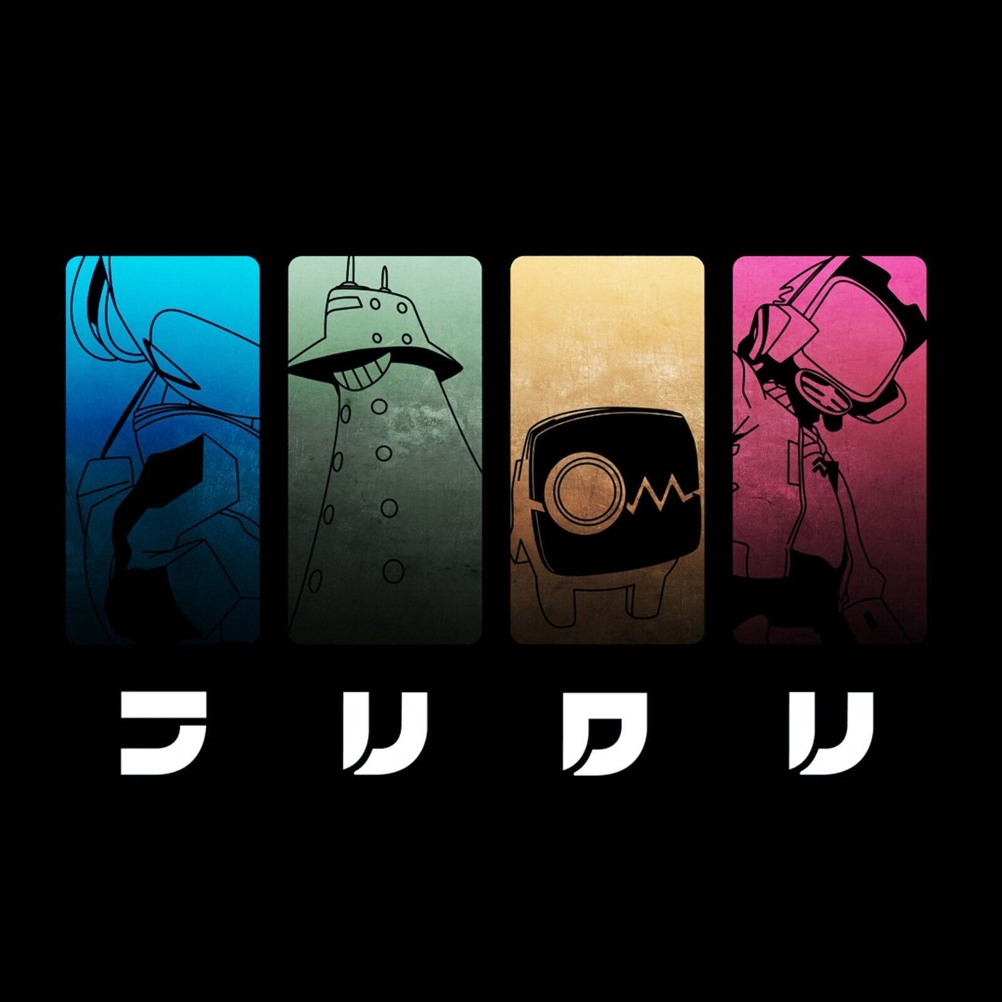 Flcl Anime Poster Japanese Animation Wall Art Sci-fi Manga Print - xonomax