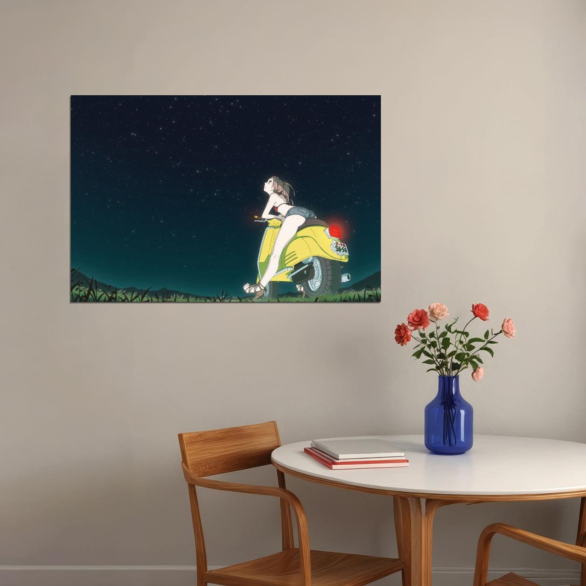 Flcl Anime Poster Japanese Animation Wall Art Sci-fi Manga Print - xonomax