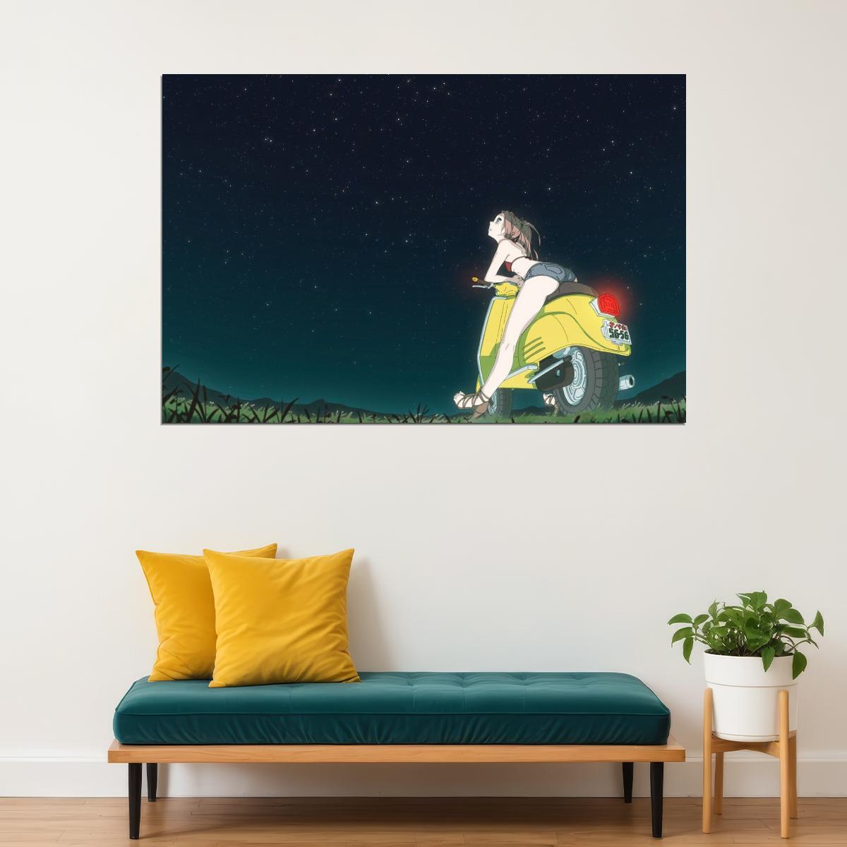 Flcl Anime Poster Japanese Animation Wall Art Sci-fi Manga Print - xonomax