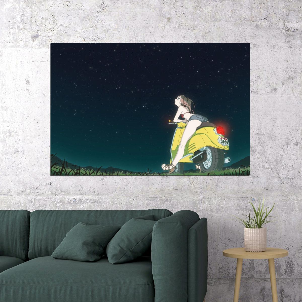 Flcl Anime Poster Japanese Animation Wall Art Sci-fi Manga Print - xonomax