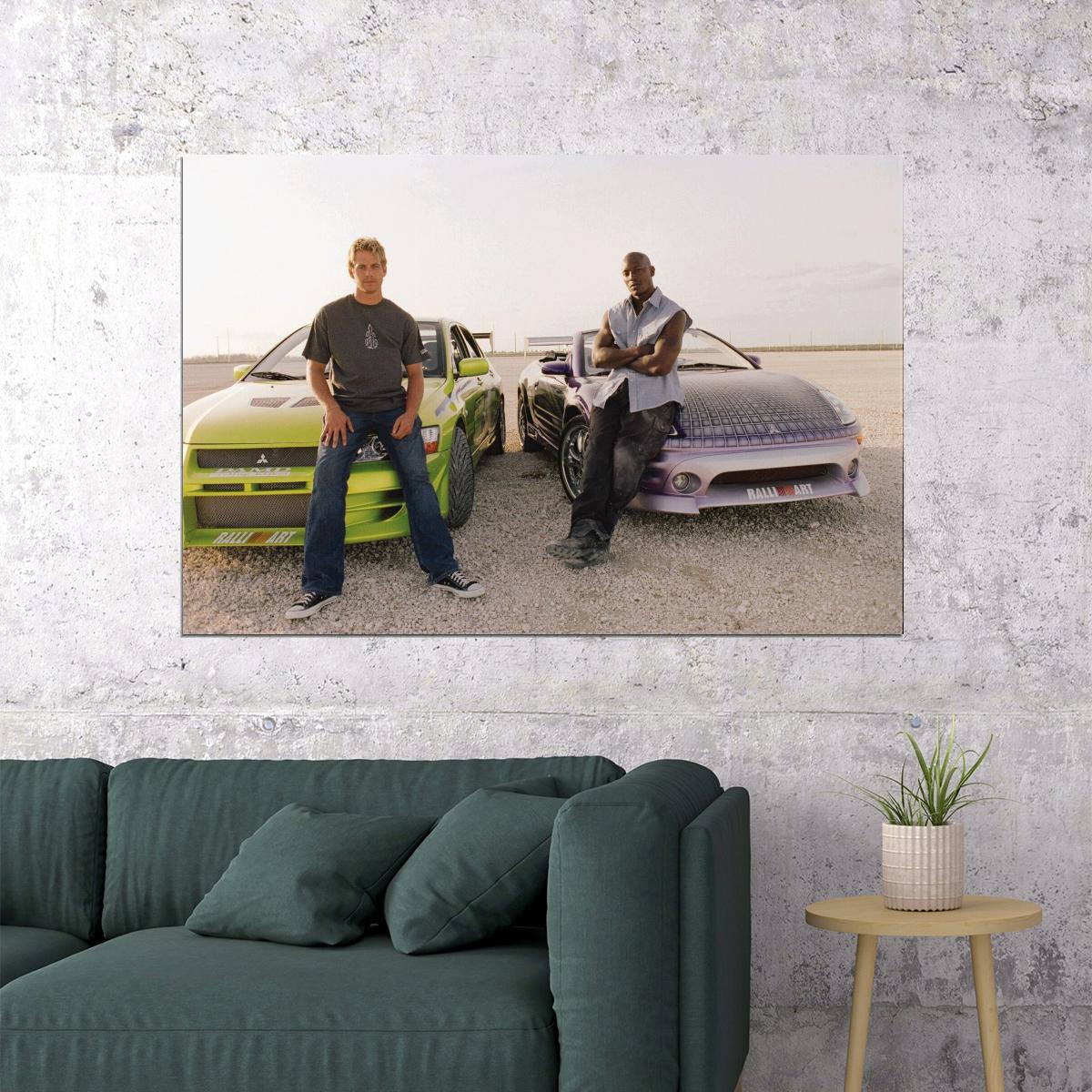 2 Fast 2 Furious Movie Poster Action Film Wall Art Fast And Furious Series Print