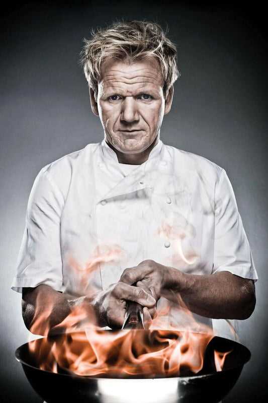 Gordon Ramsay Chef Poster Culinary Wall Art Motivational Cooking Kitchen Print