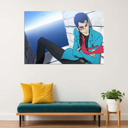 Lupin The Third Anime Poster Japanese Manga Art Wall Print - xonomax