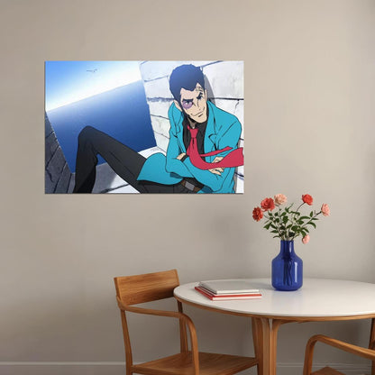 Lupin The Third Anime Poster Japanese Manga Art Wall Print - xonomax
