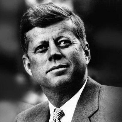 John F. Kennedy Quote Poster American President Historical Celebrity 1960s Retro Wall Art