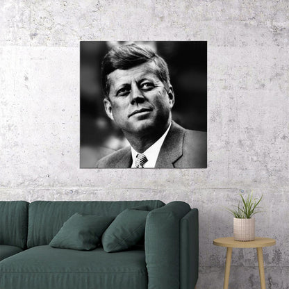 John F. Kennedy Quote Poster American President Historical Celebrity 1960s Retro Wall Art