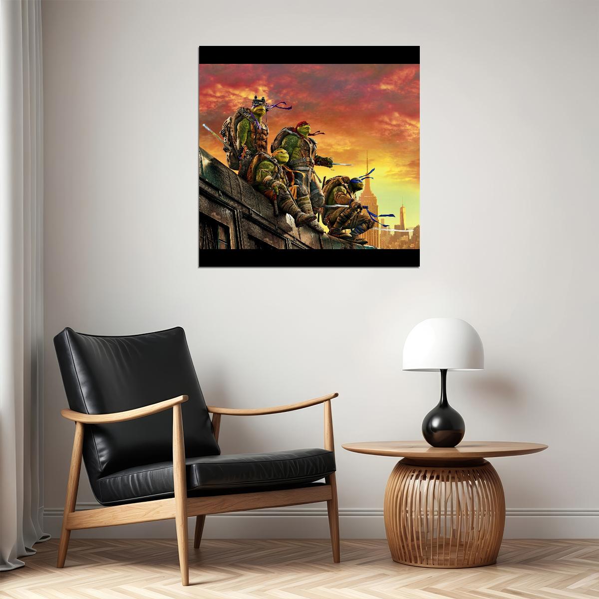 Teenage Mutant Ninja Turtles Tv Show Movie Poster Iconic Animated Heroes Wall Art