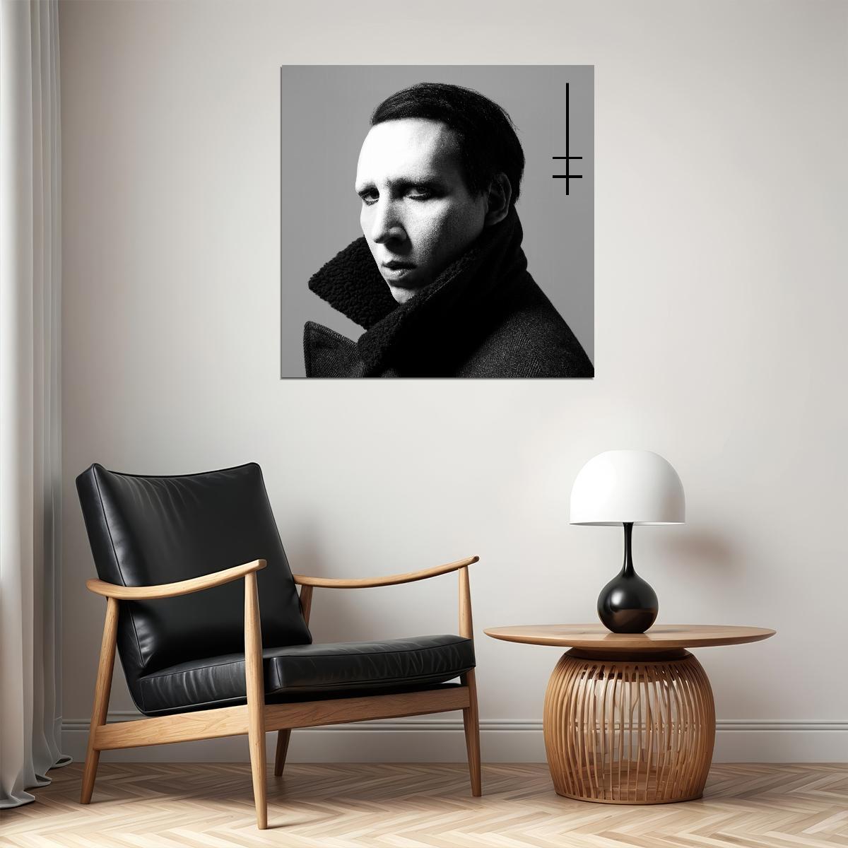 Marilyn Manson Music Poster Rock Artist Wall Print