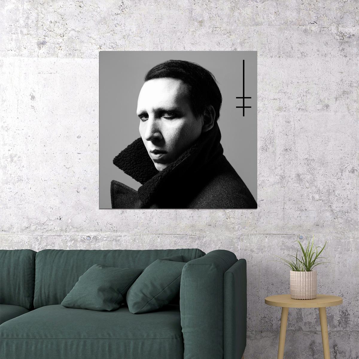 Marilyn Manson Music Poster Rock Artist Wall Print