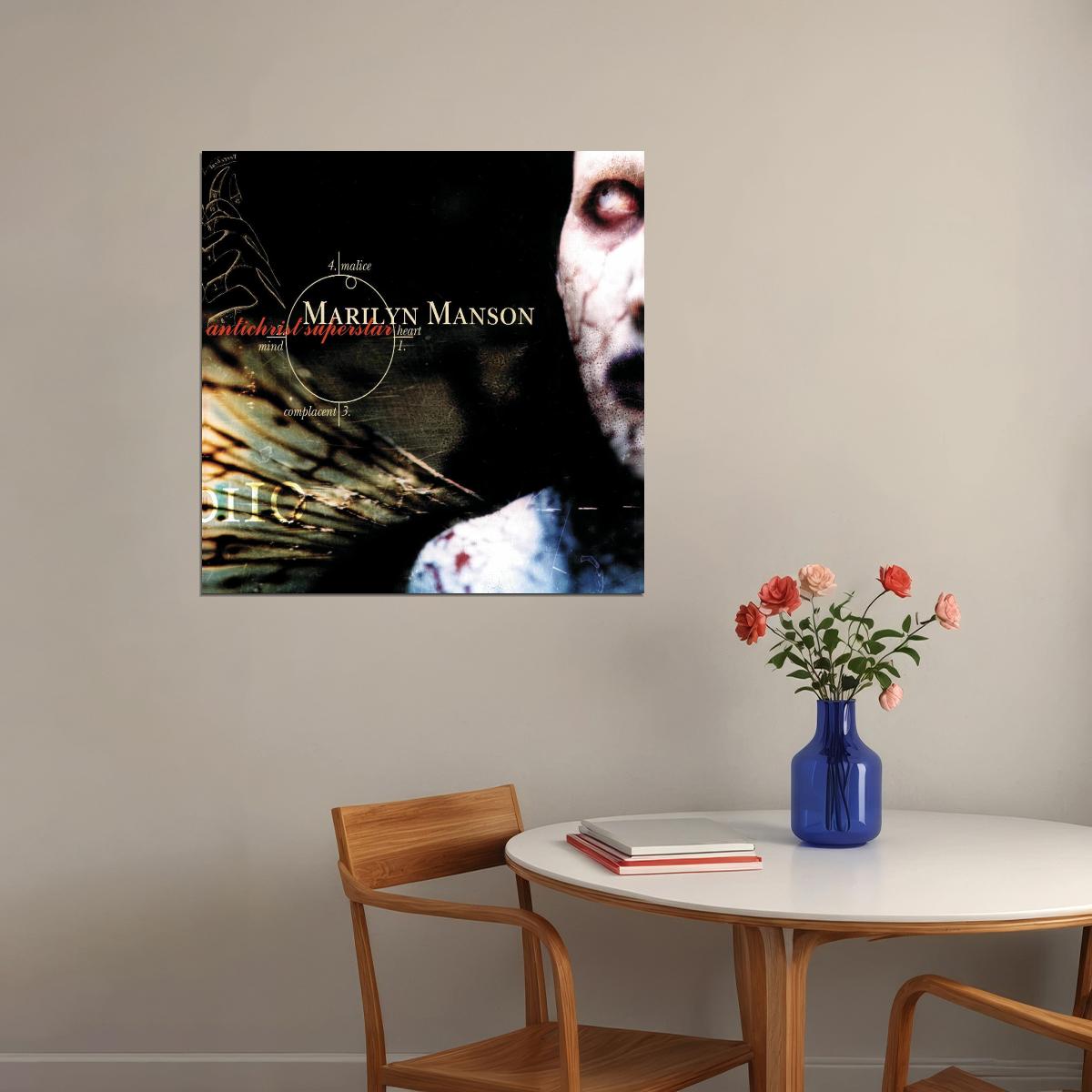 Marilyn Manson Antichrist Superstar Album Cover Art Music Poster Rock Icon Wall Print